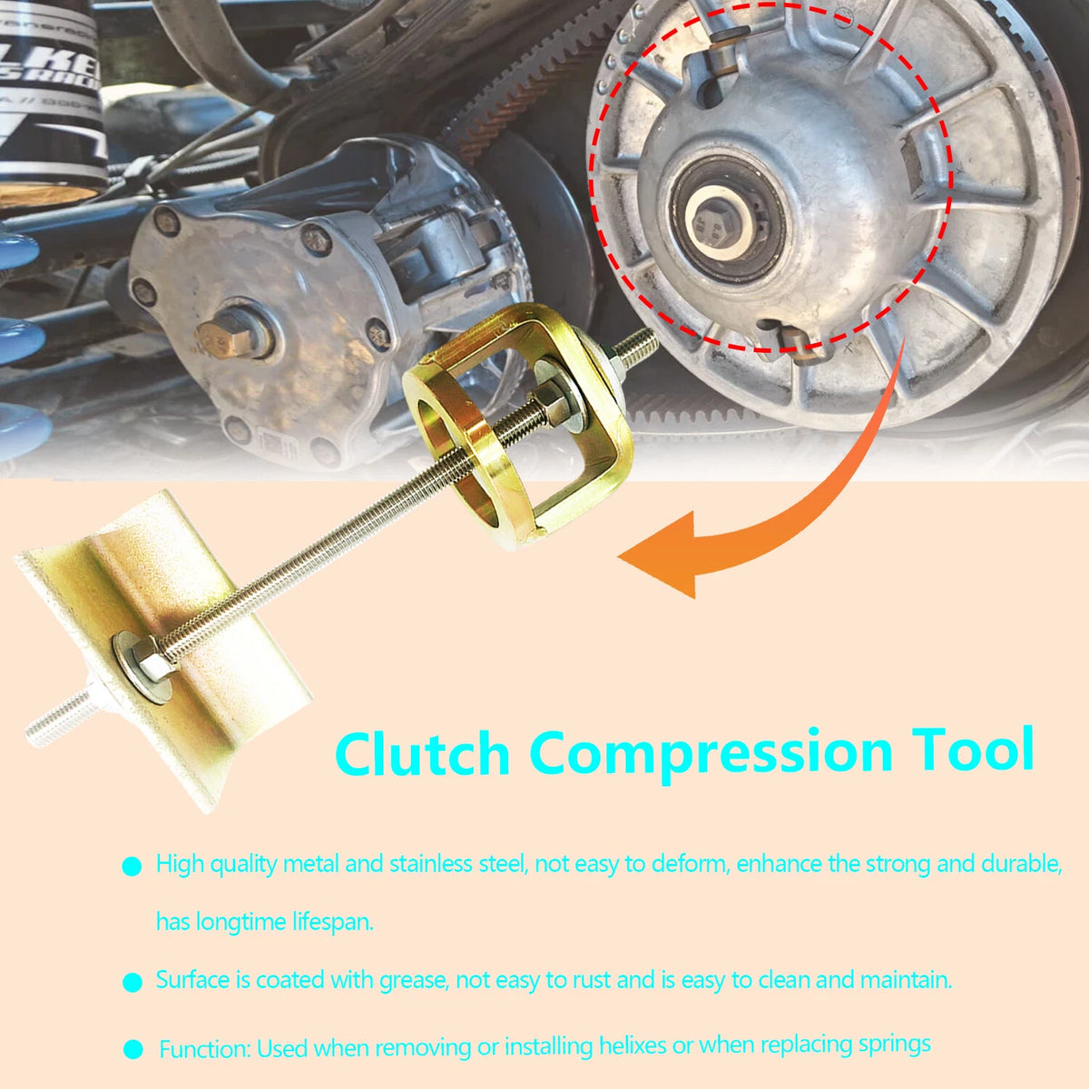 Clutch & Secondary Service Tools Kit for Polaris General 1000 (2016–2021)