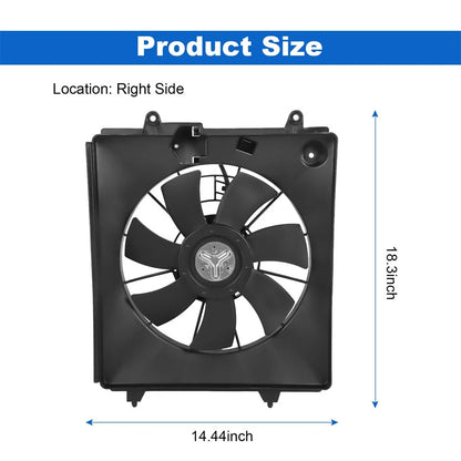 Set of 2 A/C Condenser Cooling Fans for Honda CR-V (2007–2009) HP89196