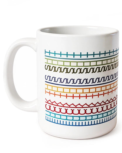 15 oz Ceramic Coffee Mug for Hidden Message (Funny, Rainbow)