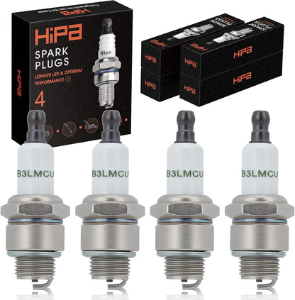 4X RJ19LM Spark Plug for Briggs & Stratton (Optimal Lawn Mower Performance)