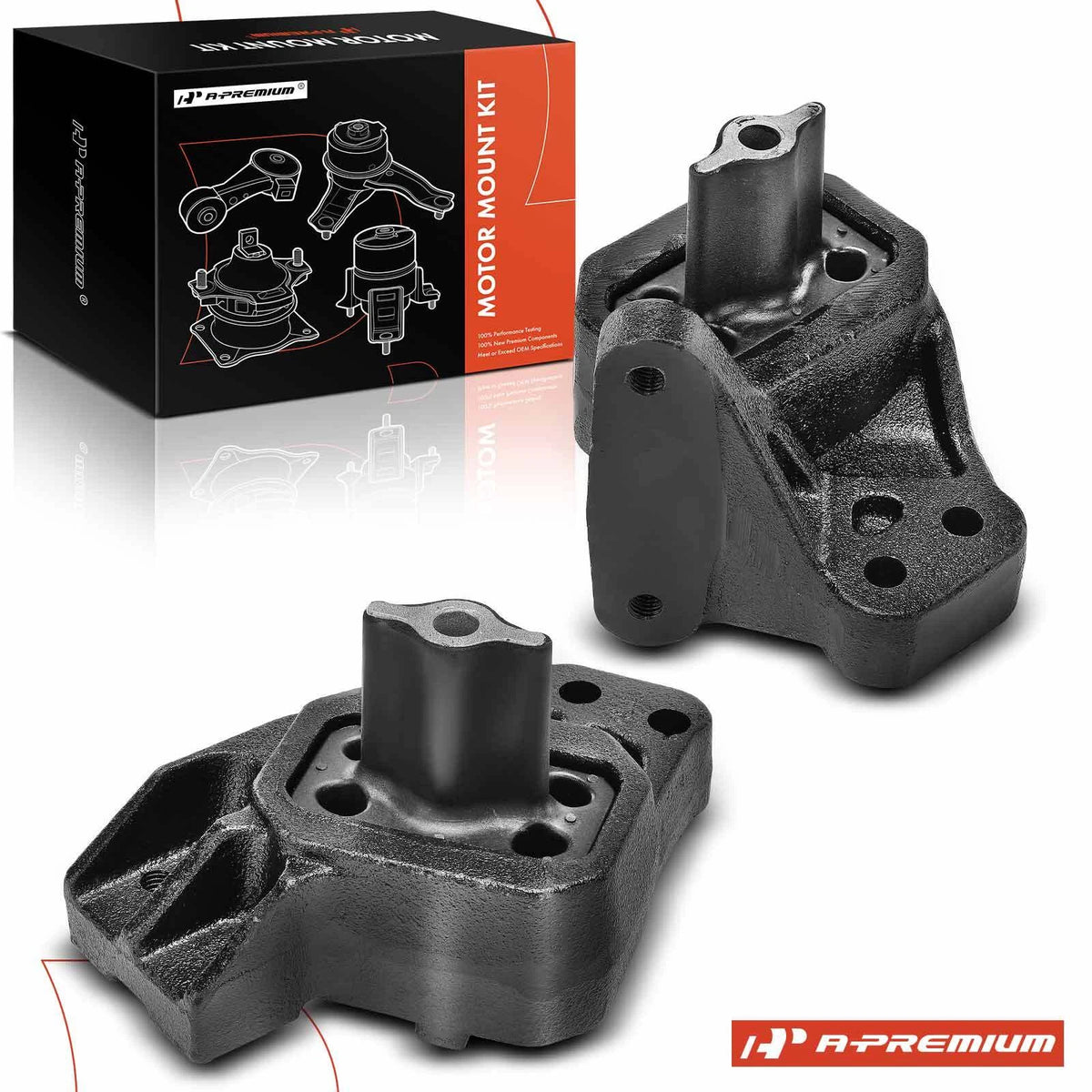 2X Front Engine Motor Mounts for Dodge Durango (2004–2006) 52021615AA, 52021614AA