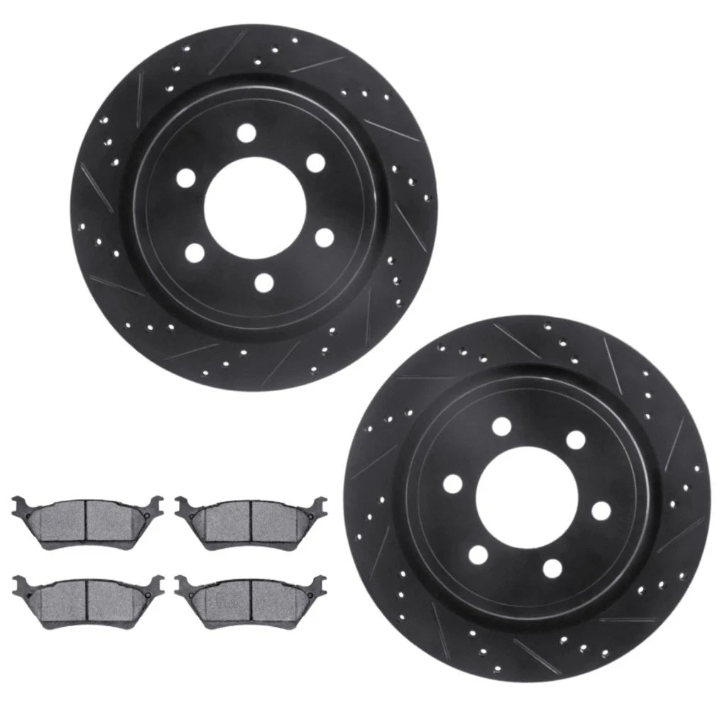 Brake Rotor Set Rear for Lincoln Mark LT (2012–2014) ALX-PAU-DF-8412-54097-CLA2