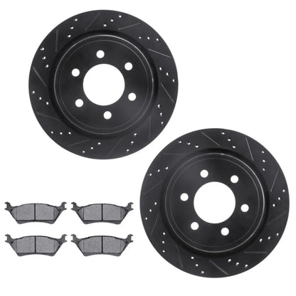 Brake Rotor Set Rear for Lincoln Mark LT (2012–2014) ALX-PAU-DF-8412-54097-CLA2