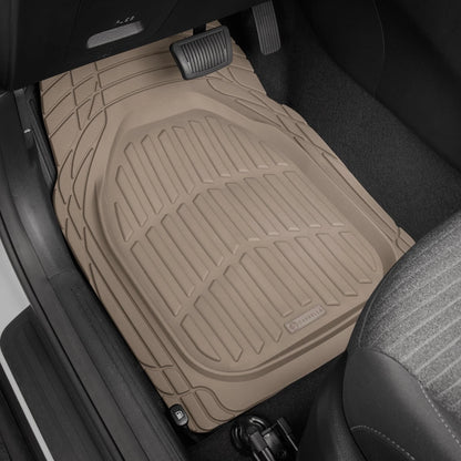 Set of 4 Universal Heavy Duty Rubber Car Floor Mats All-Weather Trimmable