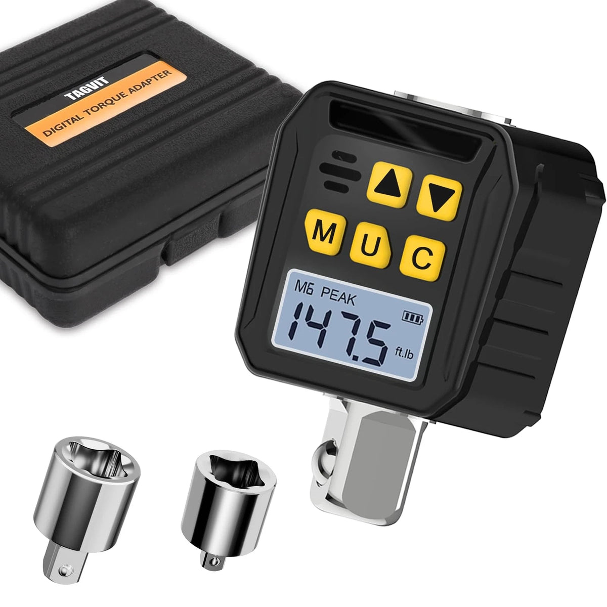 Digital Torque Wrench 1/2” Drive 7.38-147.5 Ft.lb for Universal Use