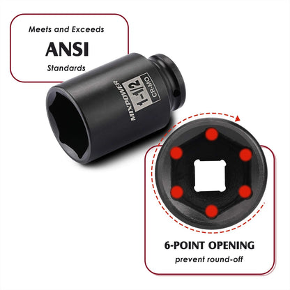 1/2 Inch Drive Deep Impact Socket for MIXPOWER (1/2")
