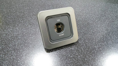 C-LINE/CBE 12V Socket Facia Plate for Caravan/Motorhome (PO253)