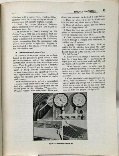 Air Conditioning Service Shop Manual for Buick (1953–1954)