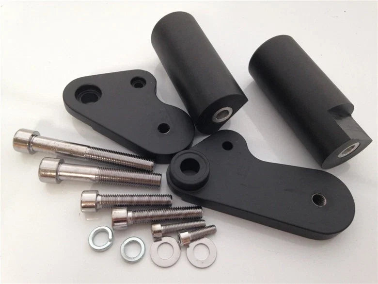 Black No Cut Frame Slider Protector for Yamaha YZF R1 (2009-2012)