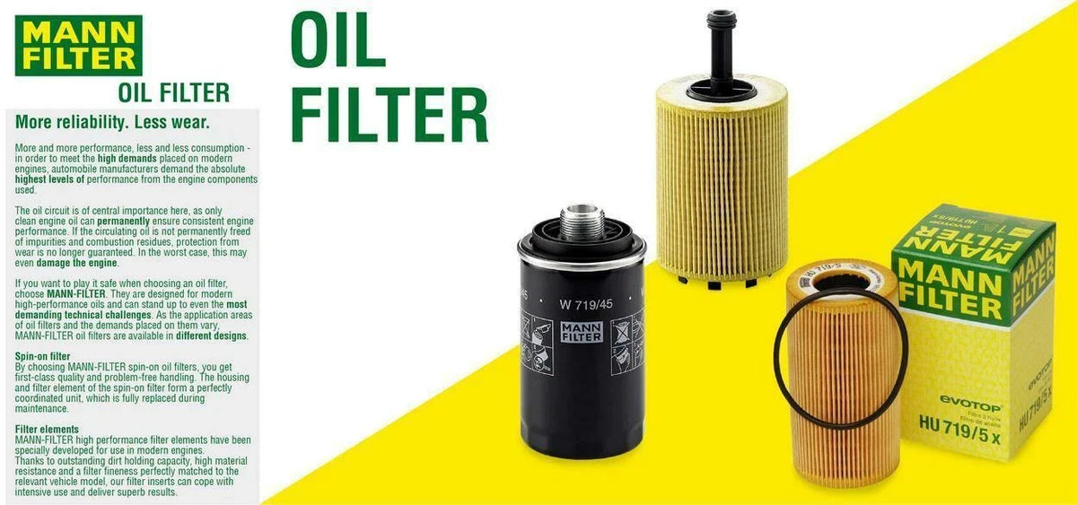Mann Engine Oil Filter for 2009 Mercedes CLK550