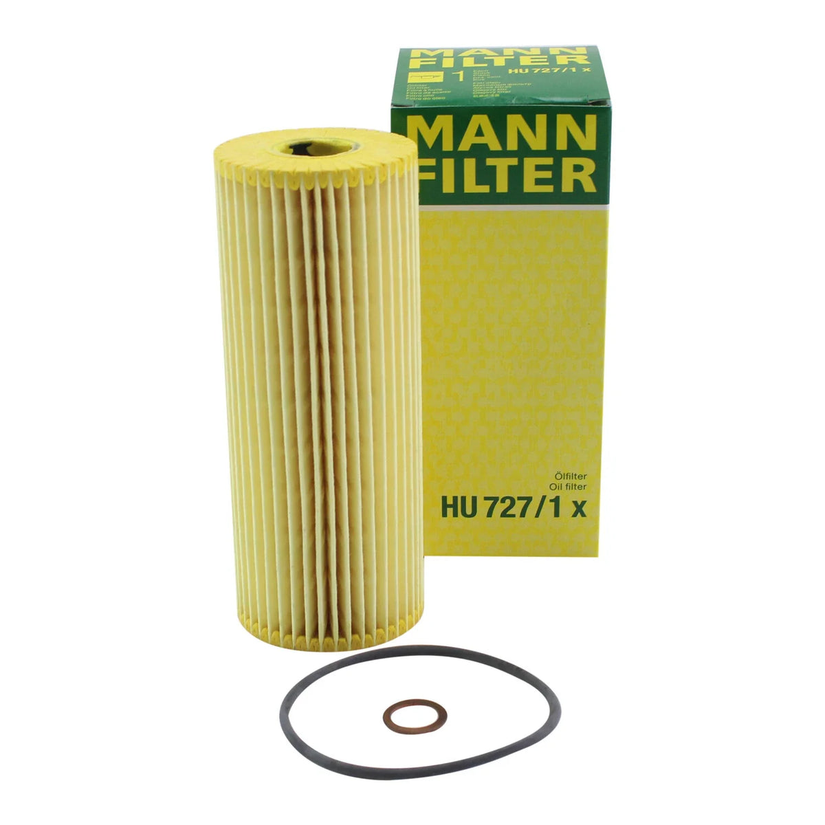 MANN Oil Filter Kit HU 727/1 X / 1041800109 (2010–2023)