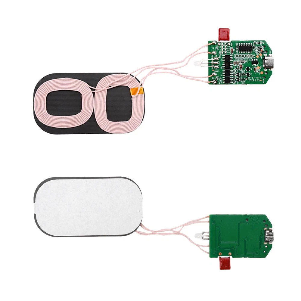 1PC Dual Coil 15W Wireless Charger Transmitter Module for DIY Projects
