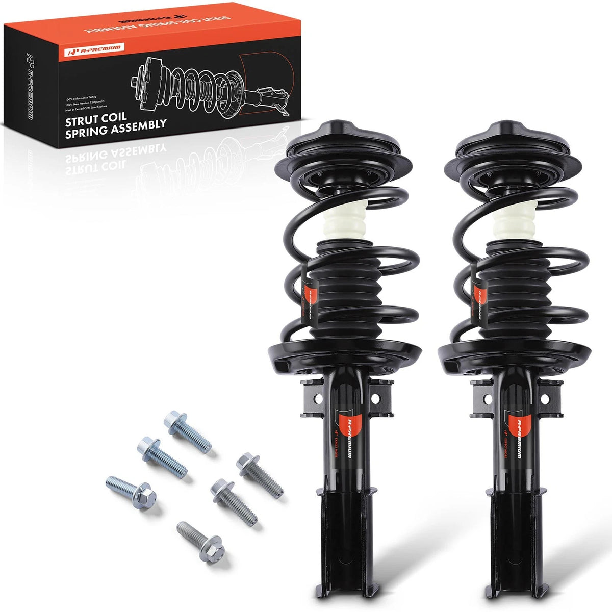 Front Strut w/ Coil Springs Assembly for Mercedes-Benz C300 C350 AWD (2015–2020) - 1333760
