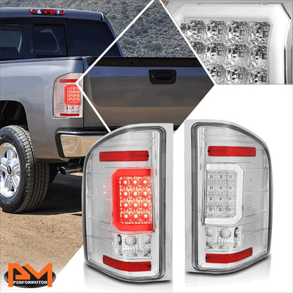Chrome 3D LED C-Bar Tail Light for Chevy Silverado (2007–2014)