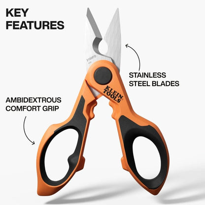 6-Inch Stainless Electrician Scissors for Klein Tools