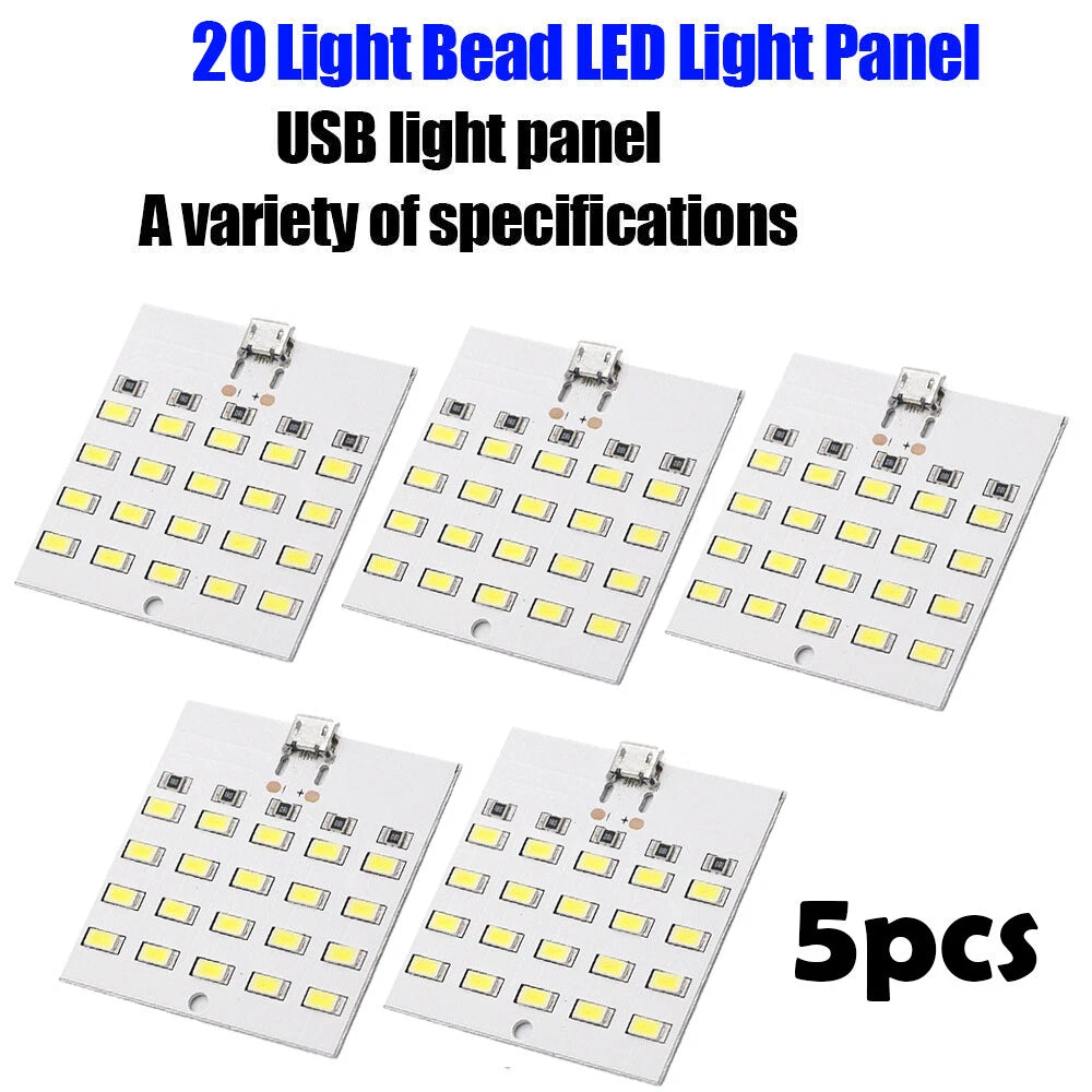 5pc White LED Lighting Panel for Emergency Use (5V)