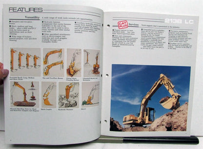 Sales Brochure for CAT 213B LC Excavator (1988)