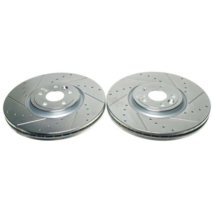 2X EBR1686XPR Powerstop Brake Discs for Land Rover Range Rover Velar (2017–2020)