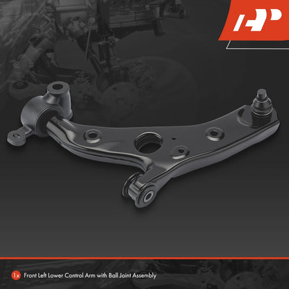 Front Left Lower Control Arm with Ball Joint for Mazda 3 (2014–2018) B45A34350D B45A34350E B60S34350 B60S34350B B60S34350D B60S34350E B60S34350F B60S34350G BPN734350A BPN734350B BPN734350C BPN734350D