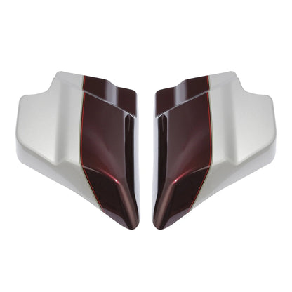 Side Covers - Twisted Cherry/Silver Fortune for 2009–2023 Road King Harley