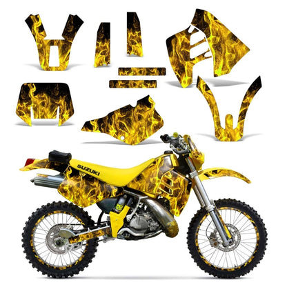 Graphic Stickers +#PLT/RIM Decals for Suzuki RMX250 (1989–1998)