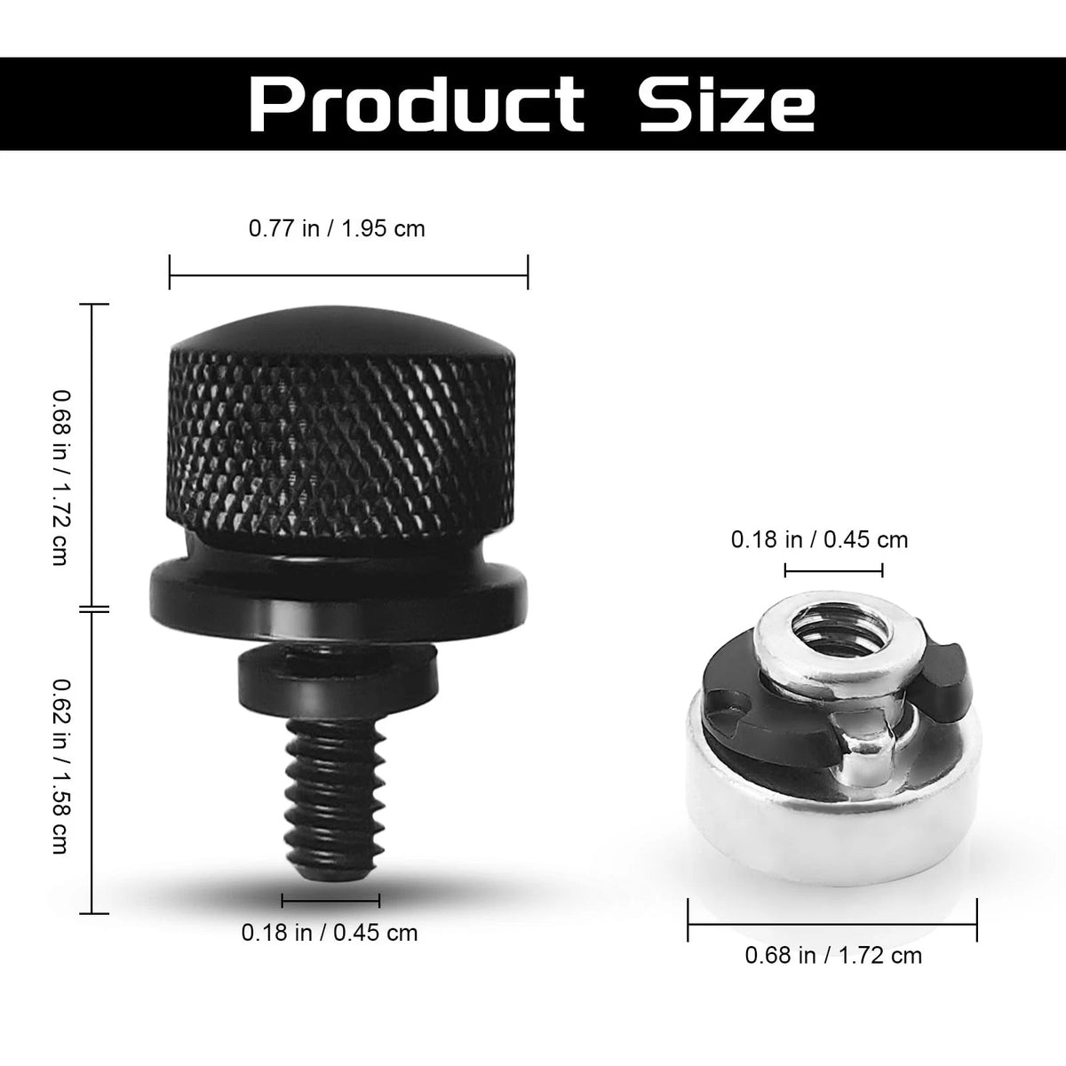 Motorcycle Seat Bolt Screw Nut Kit for Harley Davidson Dyna Touring