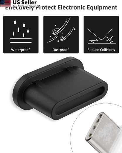 20 Pcs USB C Dust Plug Cover for C Type Devices