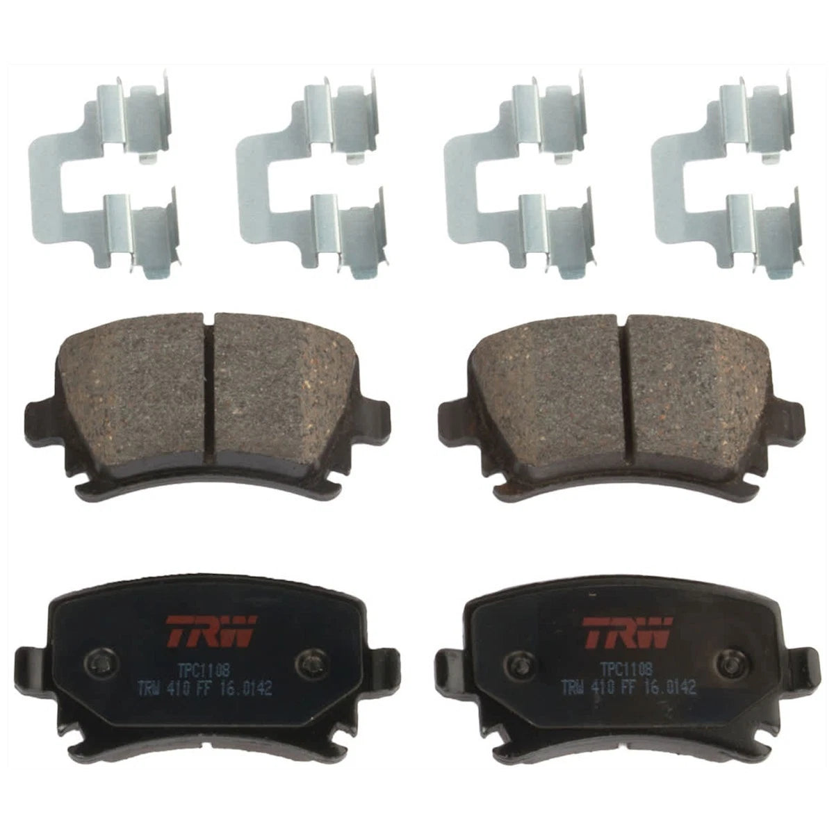 2X TRW Brake Disc and Pad Kit Set Rear for VW Sedan Tiguan (KIT-062924-110)