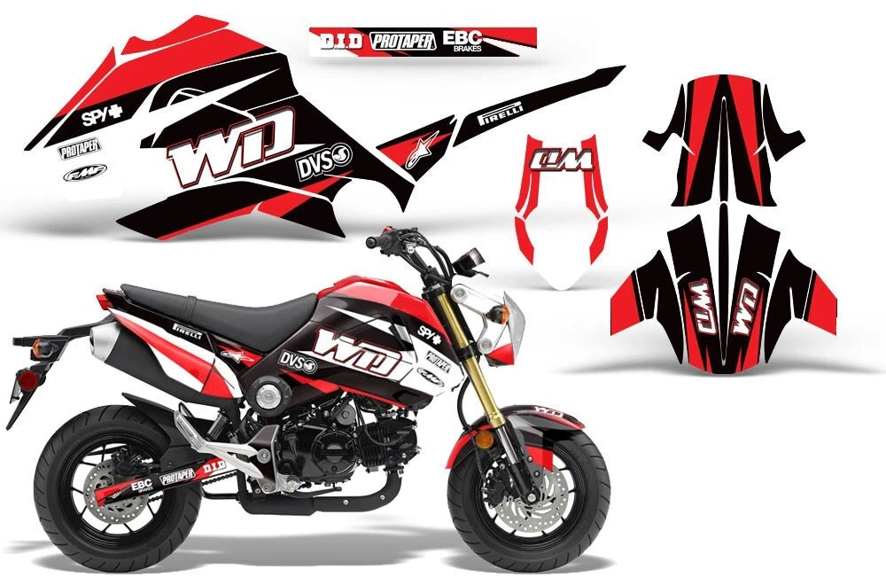 Dirt Bike Graphic Decals for Honda GROM 125 (2013–2016)