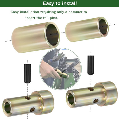 Quick Hitch Adapter Bushing Kit for Category 1 3-Point Hitch Tractors