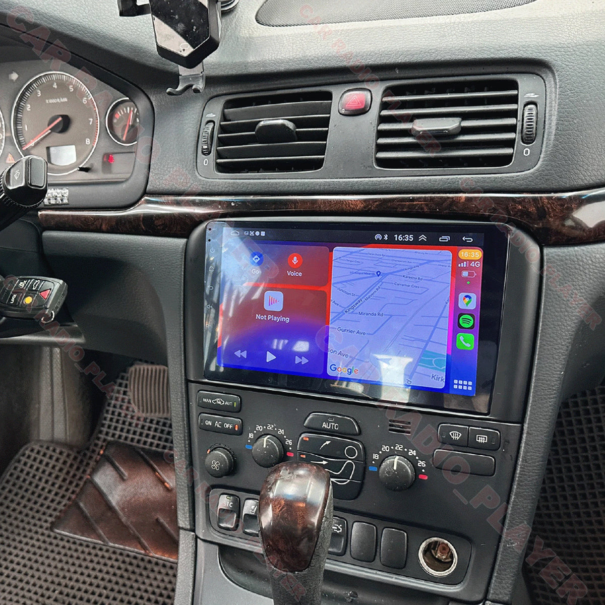 4+64GB CarPlay Android 15 Stereo Radio GPS Navi for Volvo S80 (2004–2008)
