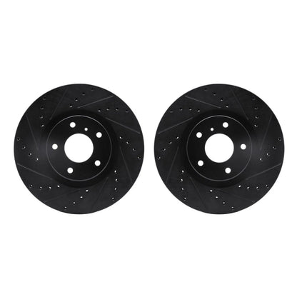 Rotor Set for Infiniti EX35 (2008–2012) ALX-PAU-DF-8002-67001-CLA16, Drilled & Slotted