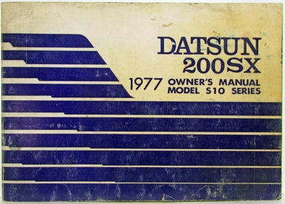 Owners Manual for Datsun 200SX Model S10 (1977)