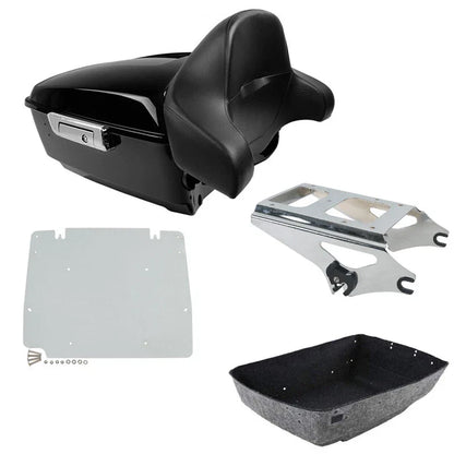 Backrest Mount Rack Base Plate for Trunk on Harley Touring 2009-2013