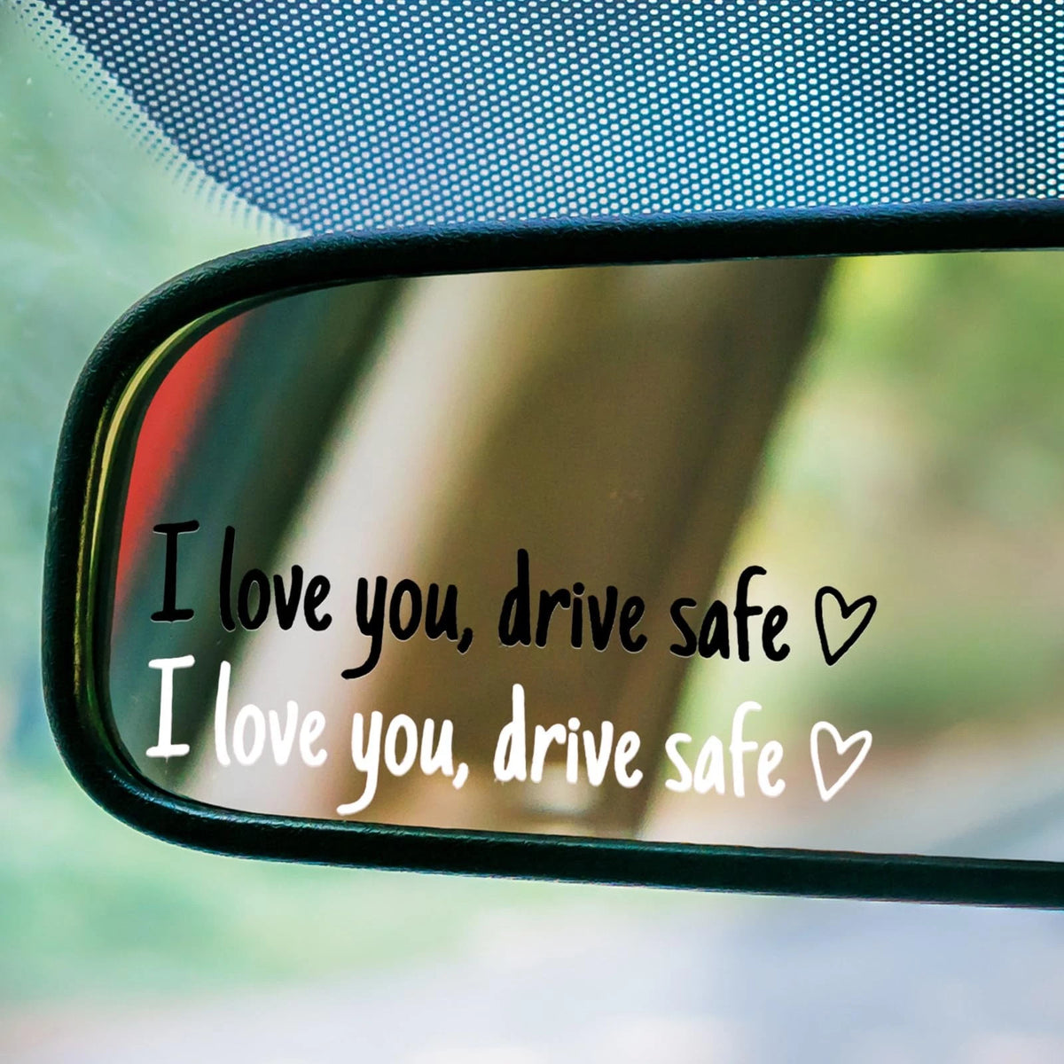 4Pcs Cute Car Decal for Rearview Window Mirror Sticker