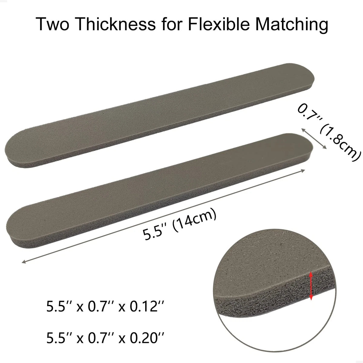 Set of 12 Adjustable Hat Sizing Tape Reducer Foam Inserts for Caps