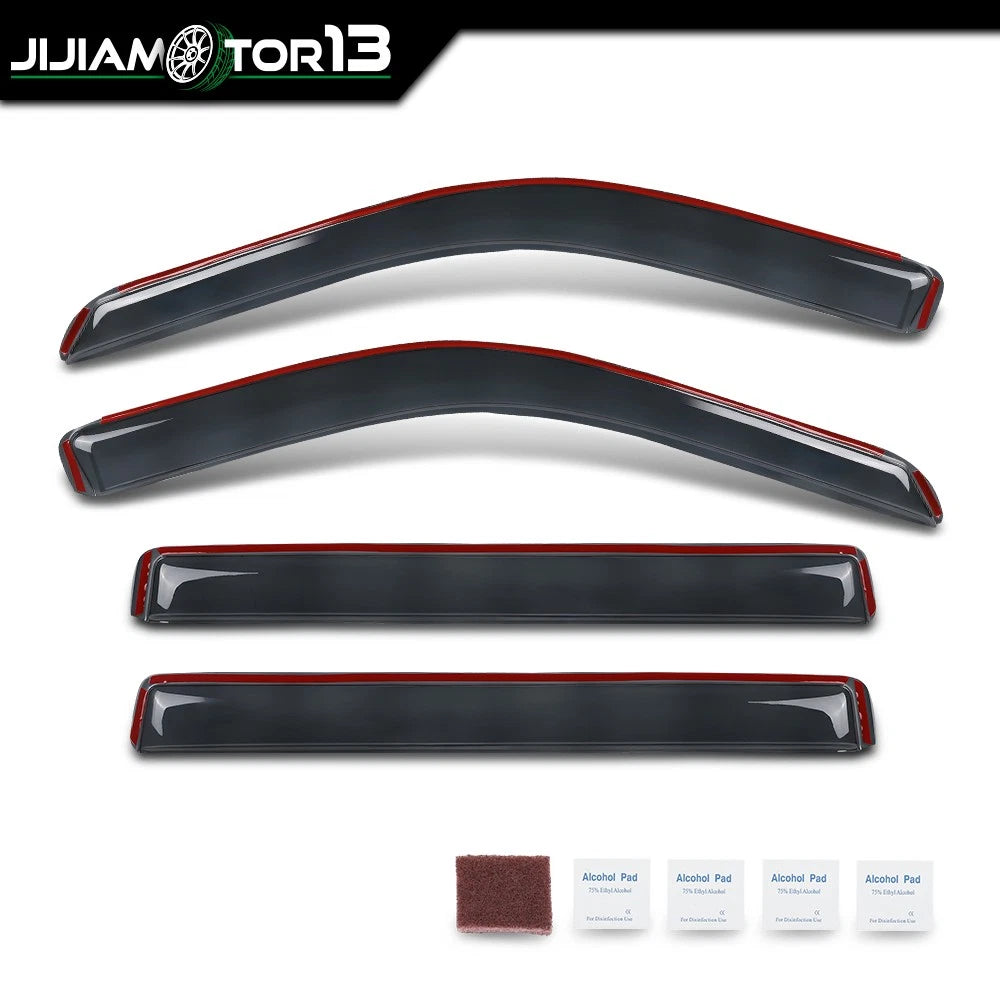 Set of 4 Window Visors for Toyota Tundra CrewMax (2022–2026) jijia2026050909