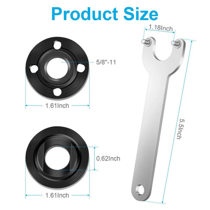 7PCS Angle Grinder Nut Flange Wrench for (Onesize)