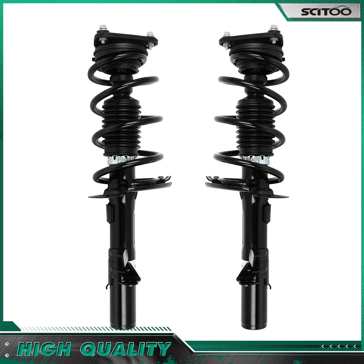 2X Strut and Coil Spring Assembly for 2013–2018 Ford Focus