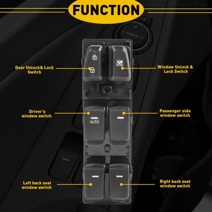 Master Control Panel for Window Switches - Hyundai Sonata 2011-2015