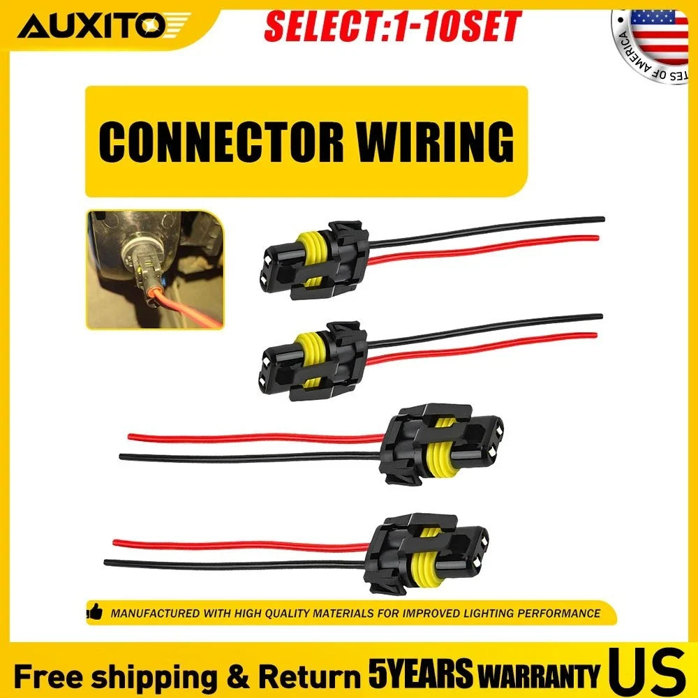 Fog Light Connector Wiring Harness Extension Set of 4 9005 9006