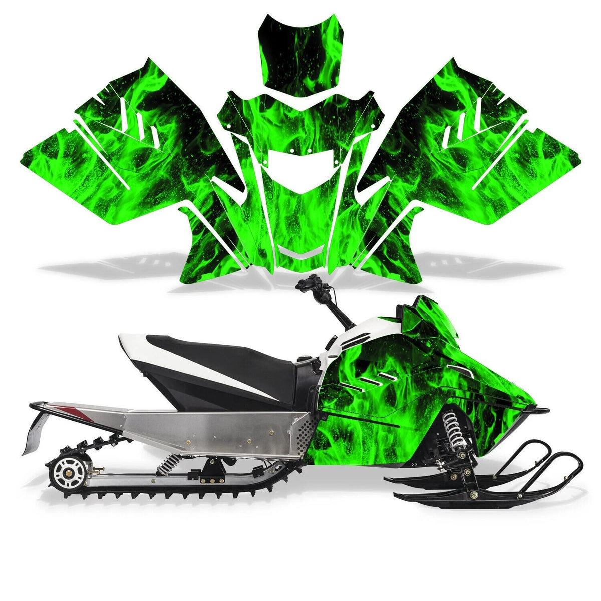 Snowmobile Graphics Kit Decal for Arctic Cat ZR 200 (2018–2024) P-ARC-ZR200-18-REAPV2-GR