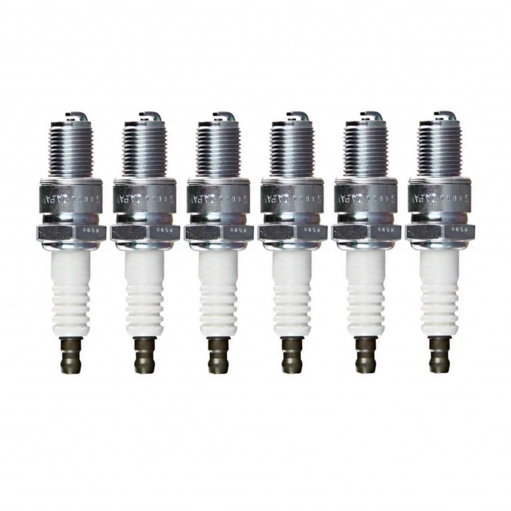 Box of 6 NGK Spark Plugs BR9ES for Yamaha PZ500 Phazer 500 (2000–2001)
