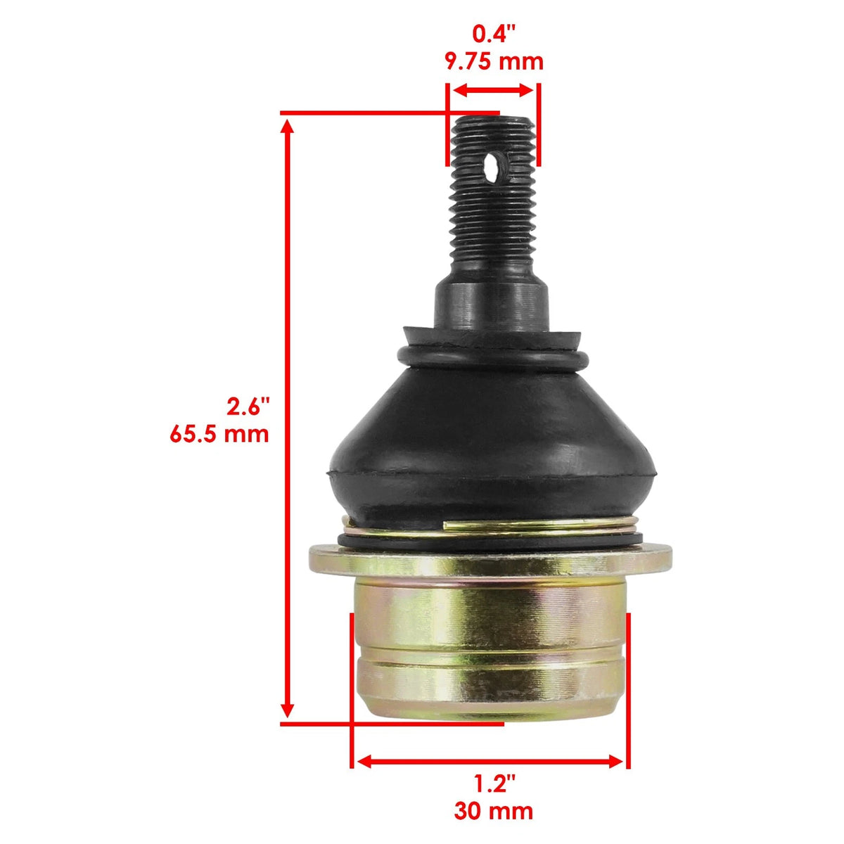 Set of 4 Upper and Lower Ball Joints for Suzuki Kingquad LT-A500X (2009–2020) - BJ107
