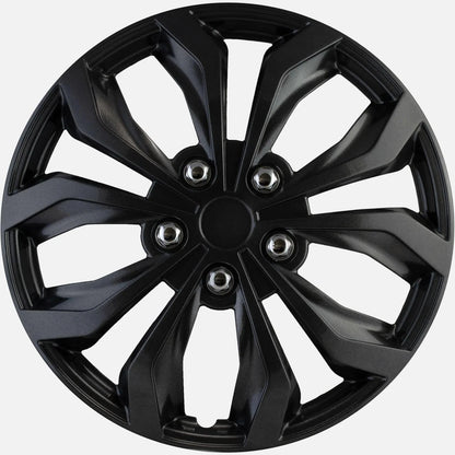 Set of 4 Universal 15" Gunmetal Gray ABS Hubcap Wheel Covers