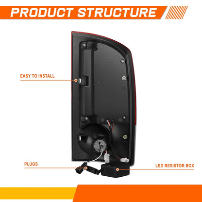 Tail Light C-Bar 3D LED for Dodge Ram (2007–2009)