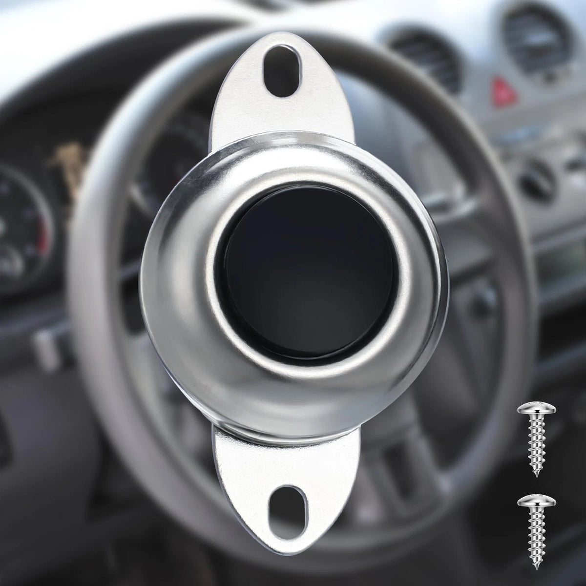 3 Pcs Flush Mount Horn Button Switch for Universal Cars
