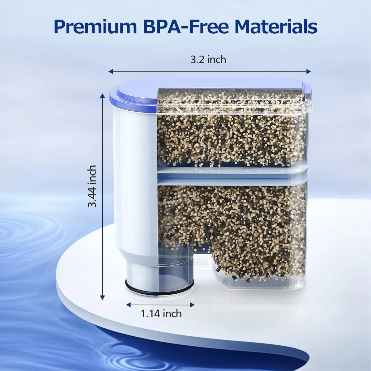 4-Pack Water Filter for Philips Coffee Machines