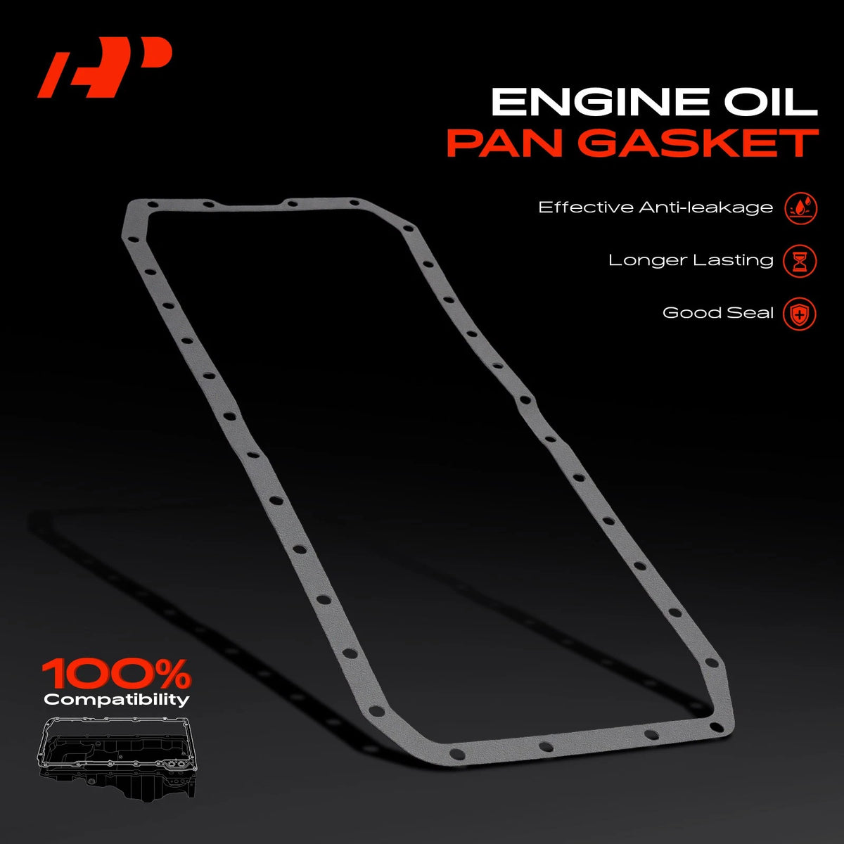 Oil Pan Gasket for Dodge Ram 2500 2003–2009, 5086854AA, OS30738