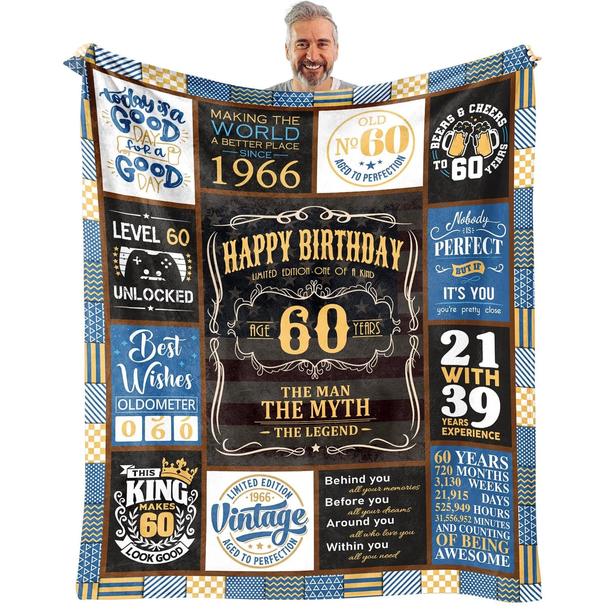 60x50 Blanket for 1966 Birthday Gift
